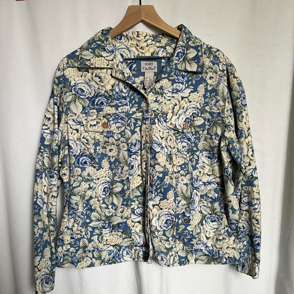 Koret City Blues Flower denim jacket (18W)